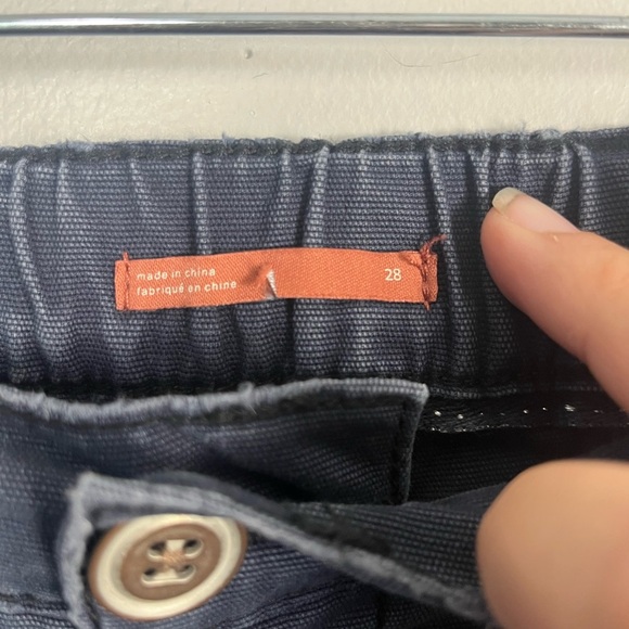 Anthropologie Pilcro The Roamer Relaxed Utility Pants size 28 navy - Picture 2 of 5